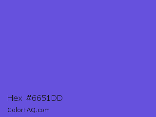 Hex #6651dd Color Image