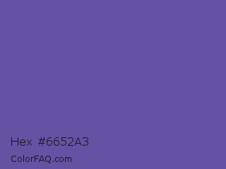 Hex #6652a3 Color Image