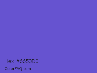 Hex #6653d0 Color Image