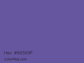 Hex #66569f Color Image