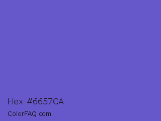 Hex #6657ca Color Image
