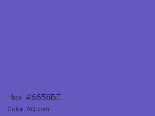 Hex #6658be Color Image