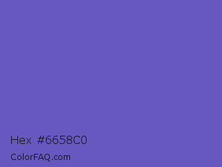 Hex #6658c0 Color Image