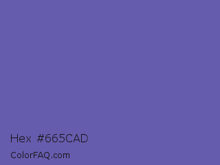 Hex #665cad Color Image
