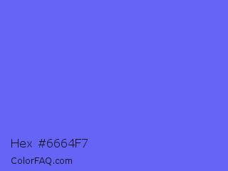 Hex #6664f7 Color Image