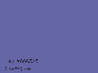 Hex #6665a5 Color Image