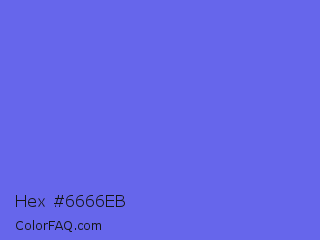 Hex #6666eb Color Image