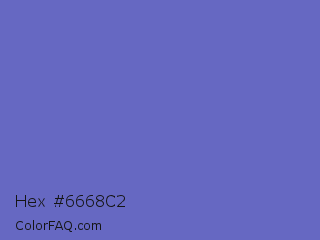 Hex #6668c2 Color Image