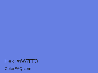 Hex #667fe3 Color Image