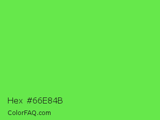 Hex #66e84b Color Image