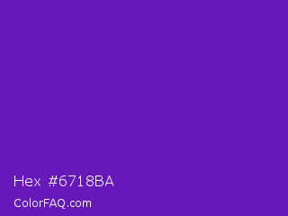 Hex #6718ba Color Image