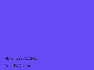 Hex #674af4 Color Image
