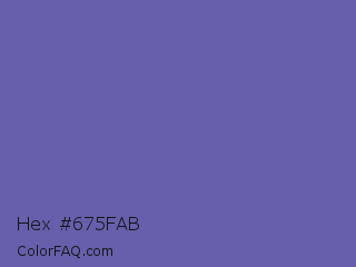 Hex #675fab Color Image