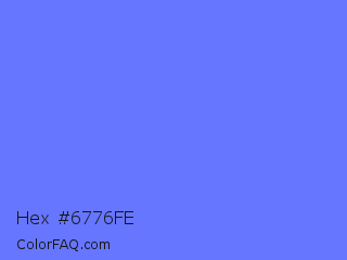 Hex #6776fe Color Image