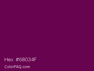 Hex #68034f Color Image