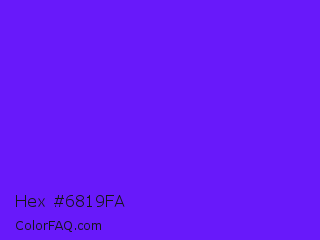 Hex #6819fa Color Image