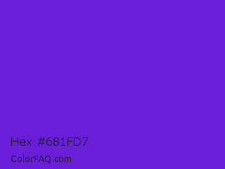 Hex #681fd7 Color Image