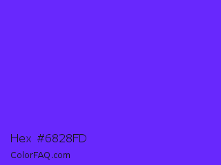 Hex #6828fd Color Image