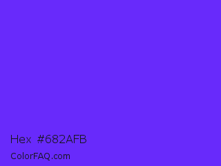 Hex #682afb Color Image