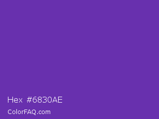 Hex #6830ae Color Image