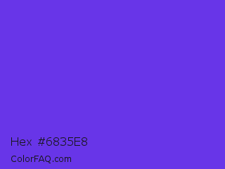 Hex #6835e8 Color Image