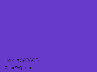 Hex #683acb Color Image