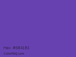 Hex #6841b1 Color Image