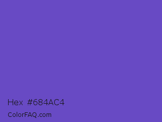 Hex #684ac4 Color Image