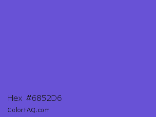 Hex #6852d6 Color Image
