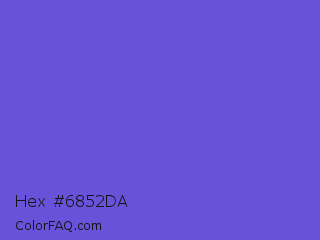 Hex #6852da Color Image
