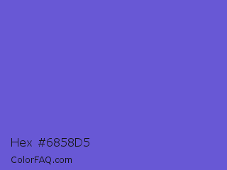 Hex #6858d5 Color Image