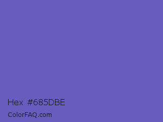 Hex #685dbe Color Image