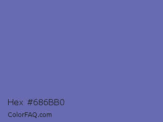 Hex #686bb0 Color Image