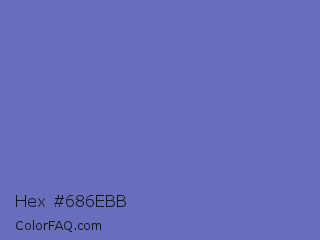 Hex #686ebb Color Image