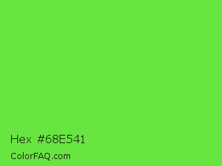 Hex #68e541 Color Image
