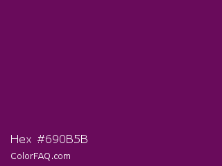 Hex #690b5b Color Image