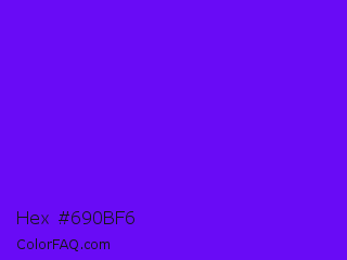 Hex #690bf6 Color Image