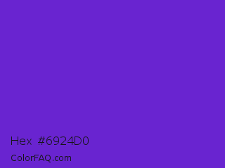 Hex #6924d0 Color Image