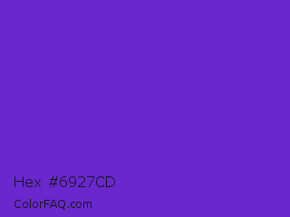 Hex #6927cd Color Image