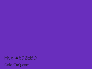 Hex #692ebd Color Image