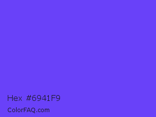 Hex #6941f9 Color Image
