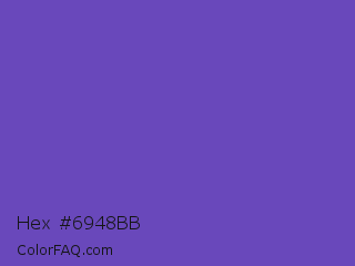 Hex #6948bb Color Image