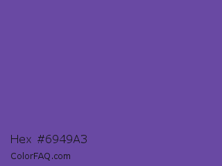 Hex #6949a3 Color Image