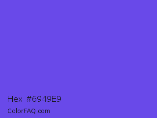 Hex #6949e9 Color Image