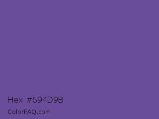 Hex #694d9b Color Image
