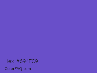 Hex #694fc9 Color Image