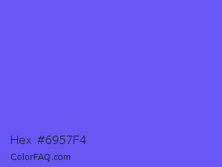 Hex #6957f4 Color Image