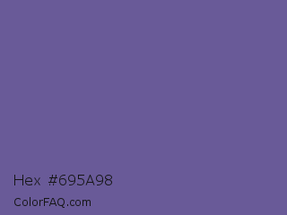 Hex #695a98 Color Image