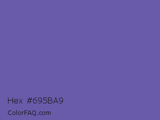 Hex #695ba9 Color Image