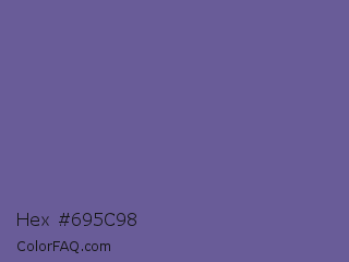 Hex #695c98 Color Image